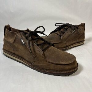 Teva Men's Mush Atoll Brown Leather Chukka Boot Size 13